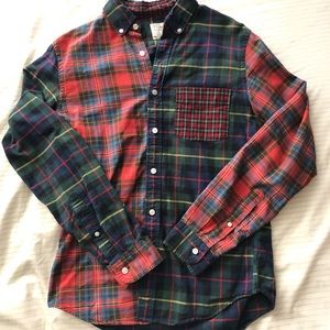 J. Crew Patchwork Plaid Shirt